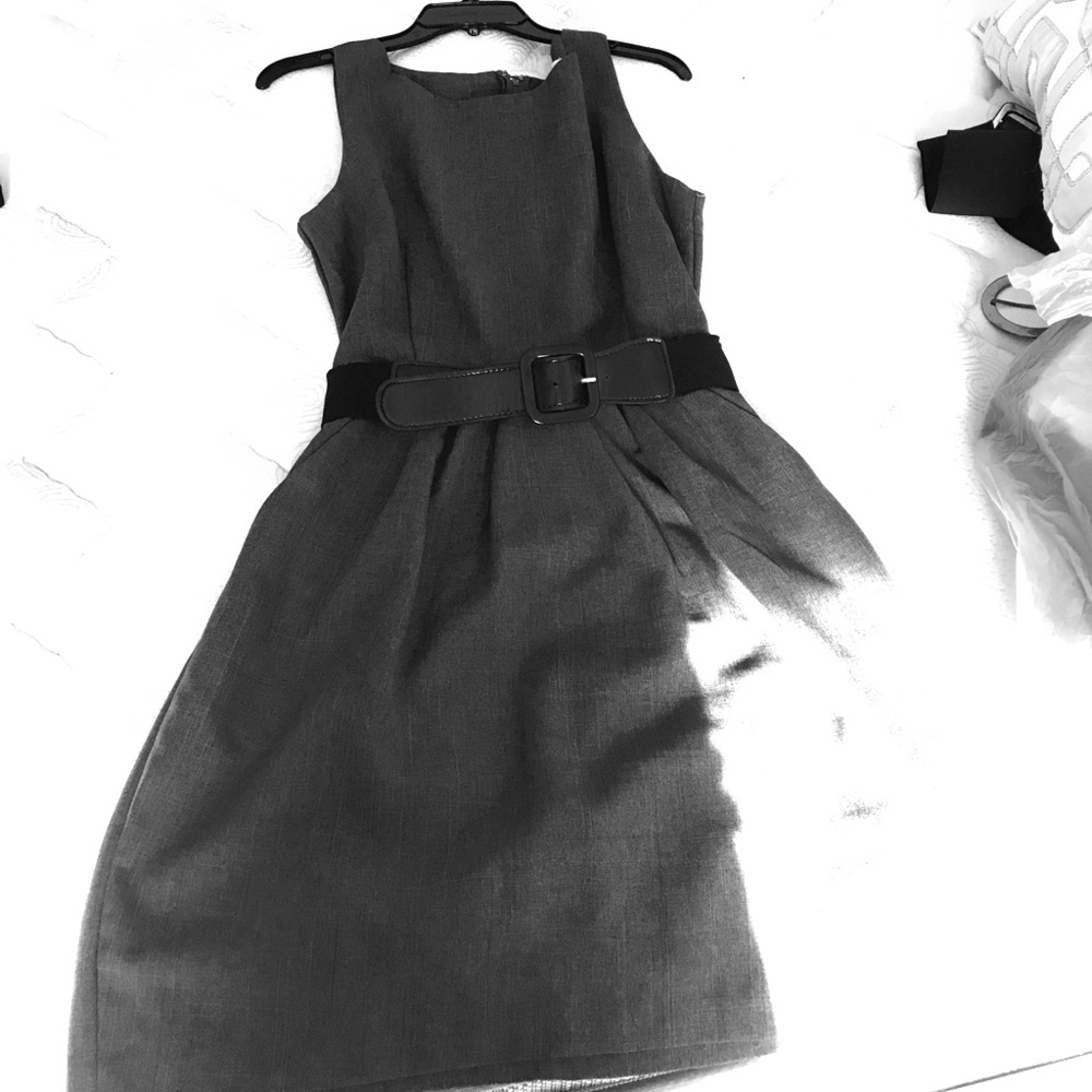 Smoke dress with belt