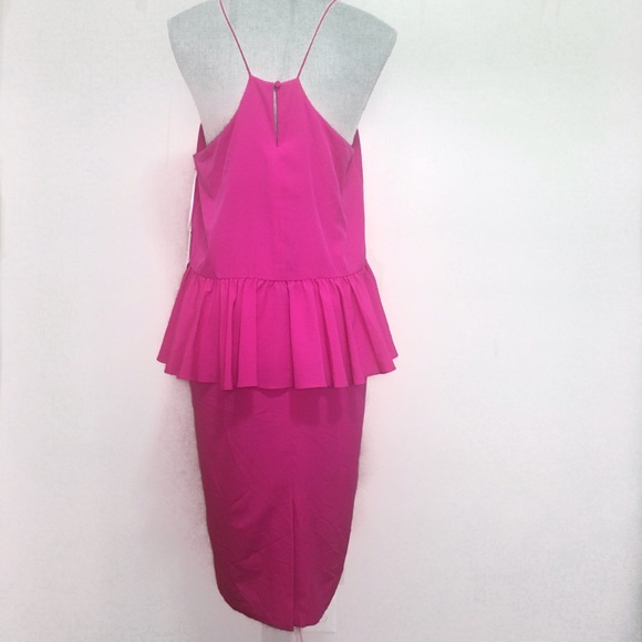 NWT - Nordstrom 1. State pink ruffle midi dress - Picture 4 of 6