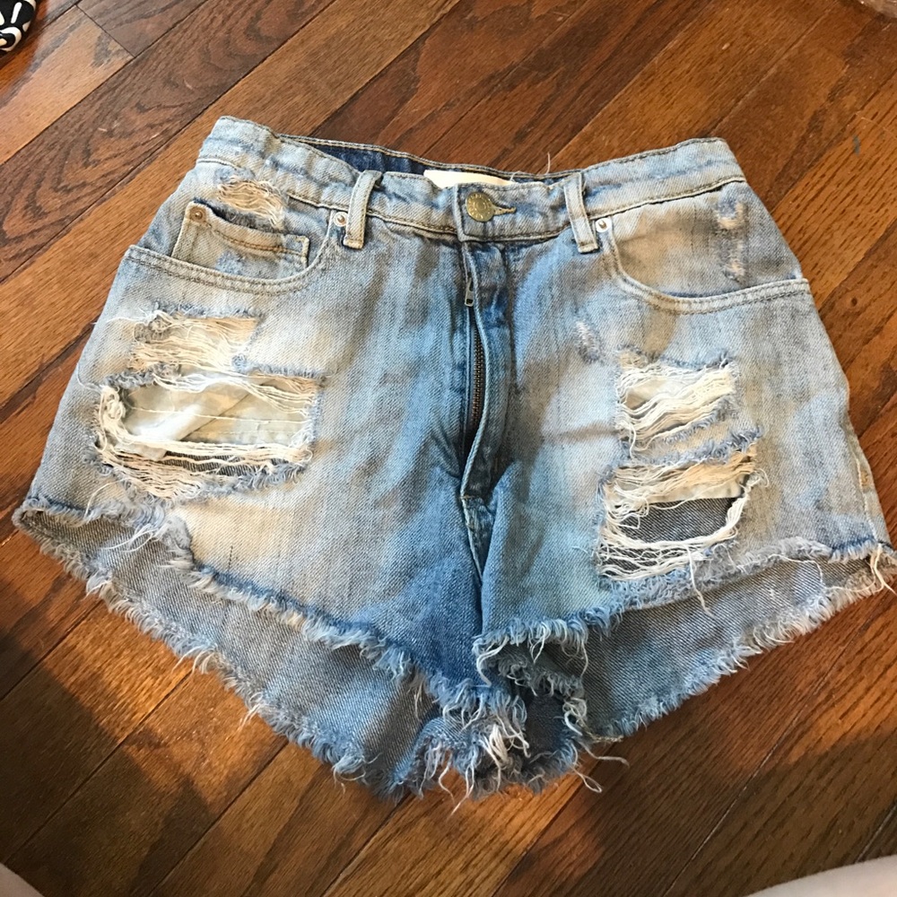 high-waisted shorts