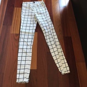 Checkered striped pants H&M