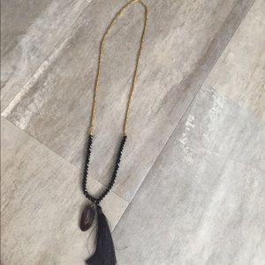 Long tassel necklace