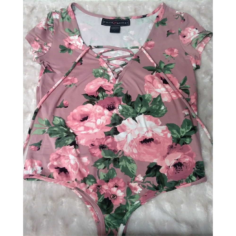 Flower body suite, one piece