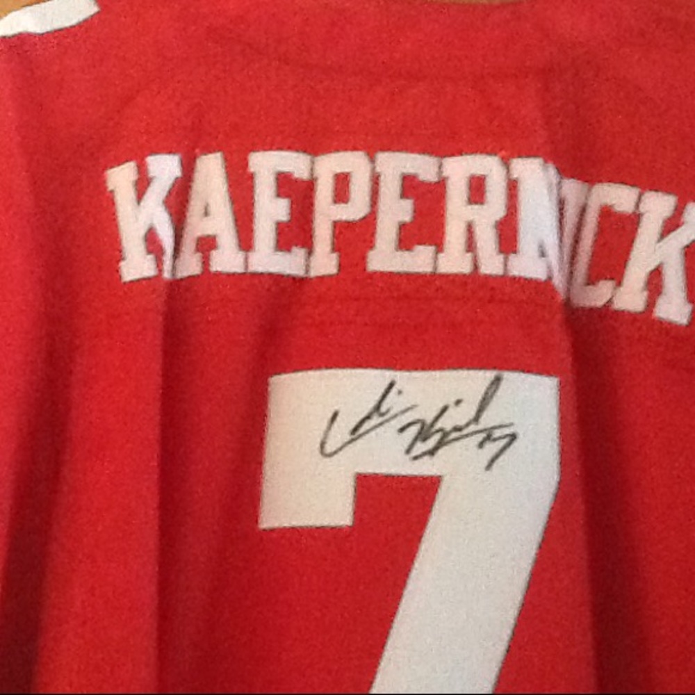 Colin Kaepernick autographed jersey Nike pro fit