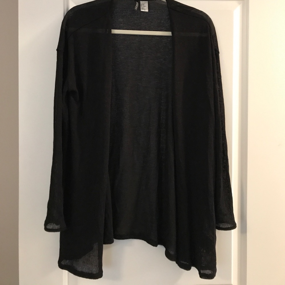 Black cardigan