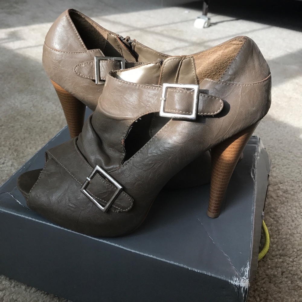 Brown booties