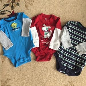 Three boys onesie lot. 12 months