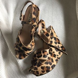 Cheetah print STEVE MADDEN wedge heels!