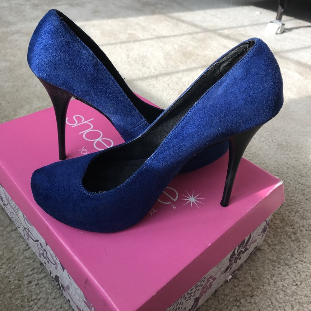 Blue heels