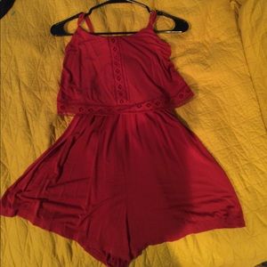 Orange Garage Romper