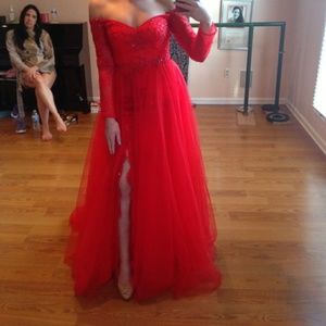 Red prom dress