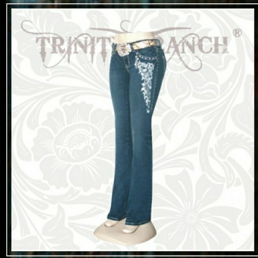 Trinity ranch hip hugger denim jeans