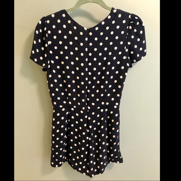 Forever 21 Navy Polka-Dot Romper - Picture 3 of 3