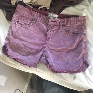 Free people maroon shorts
