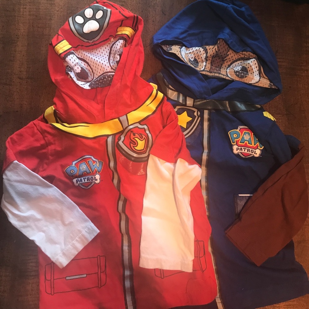 Chase and Marshall Paw Patrol Shirts
