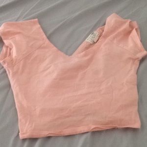 cross-back crop top