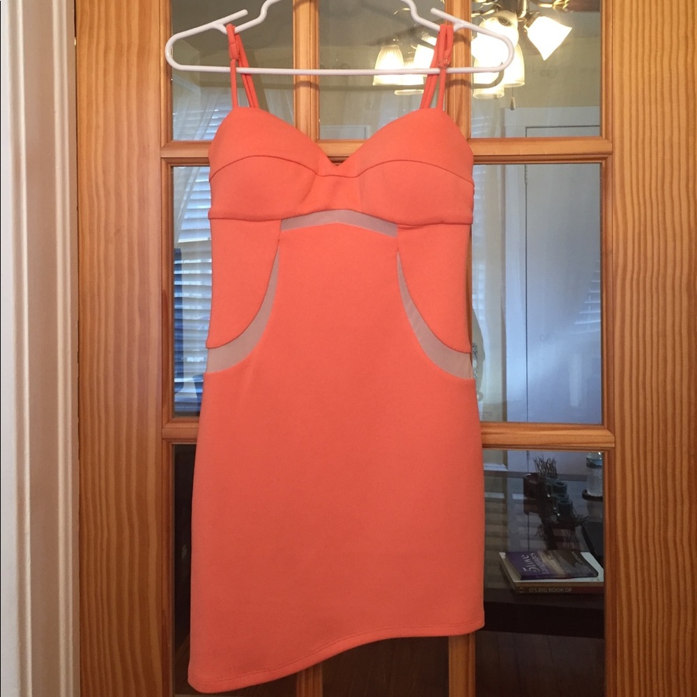 Bebe peach colored dress