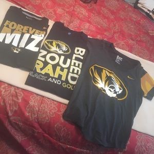 University of Missouri mizzou Nike dry fit shirts