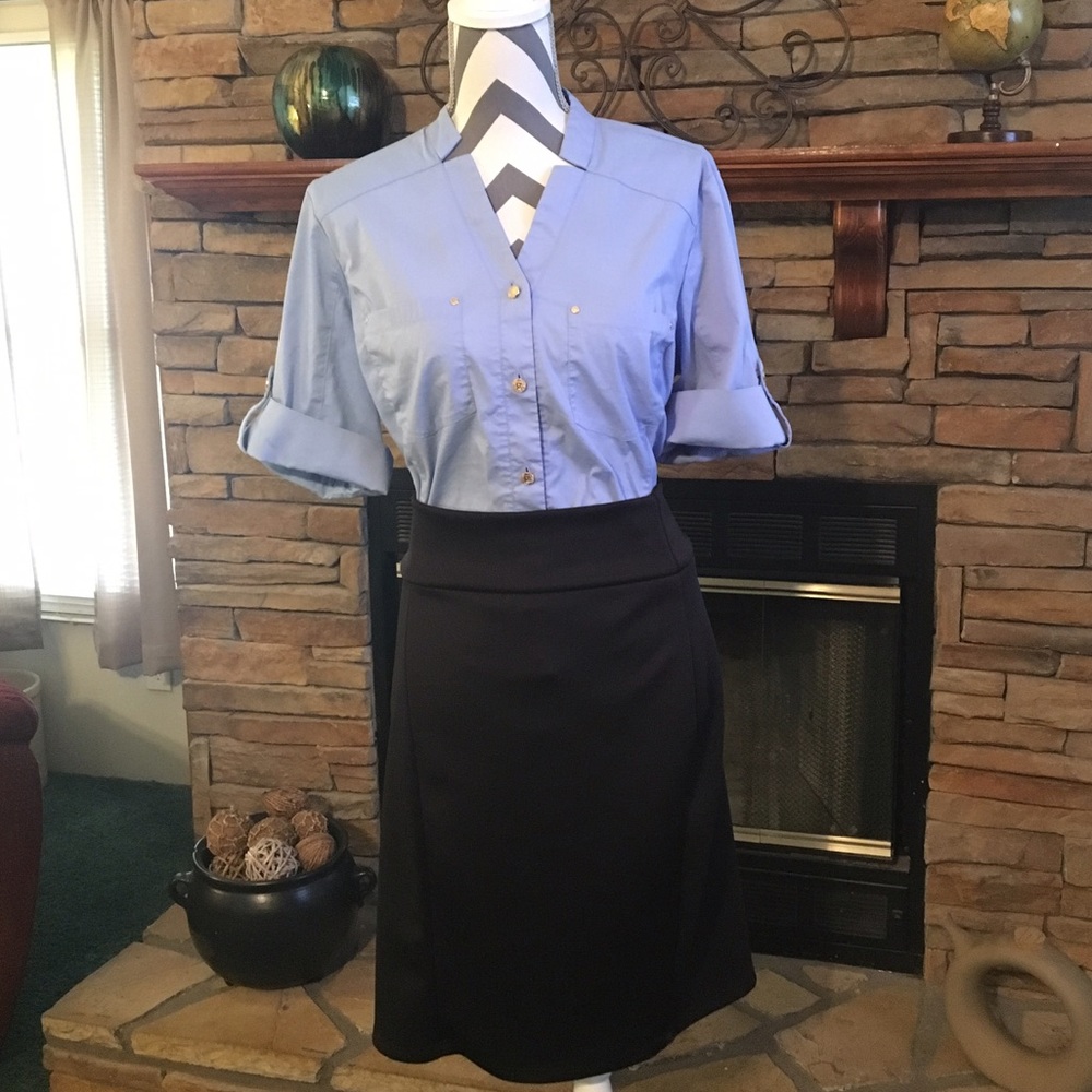 Crisp Blue button down Blouse