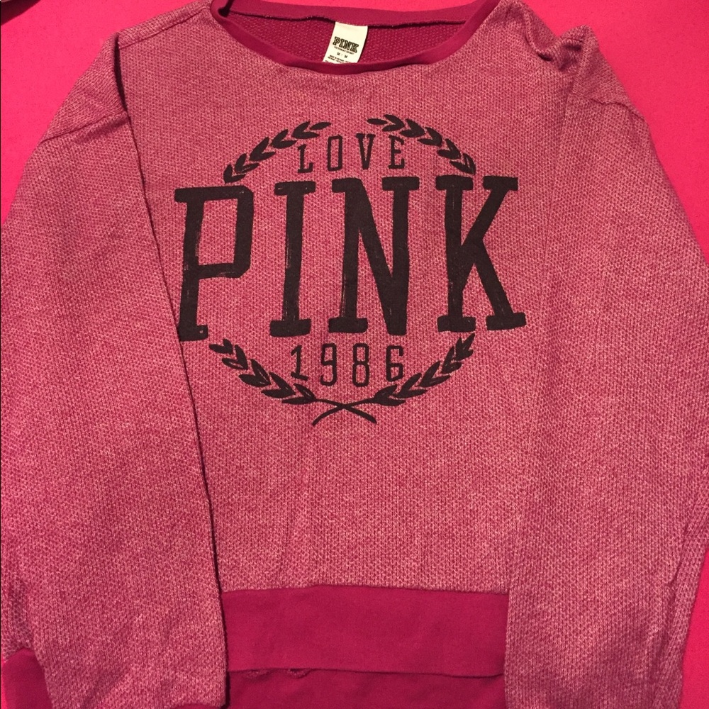 PINK Crew Neck Sweatshirt