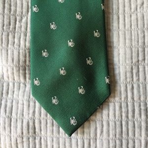 Green J.Crew scorpion critter tie
