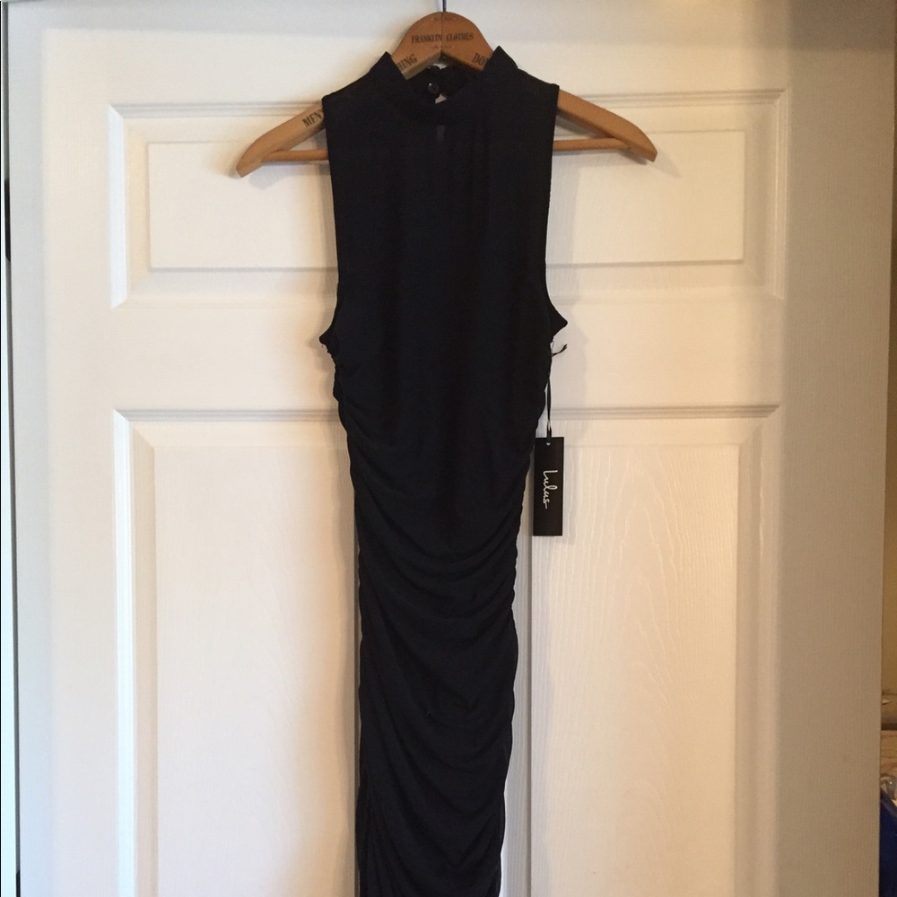 Lulus black bodycon midi