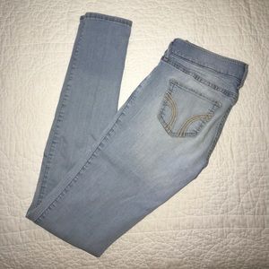 Hollister light washed skinnies