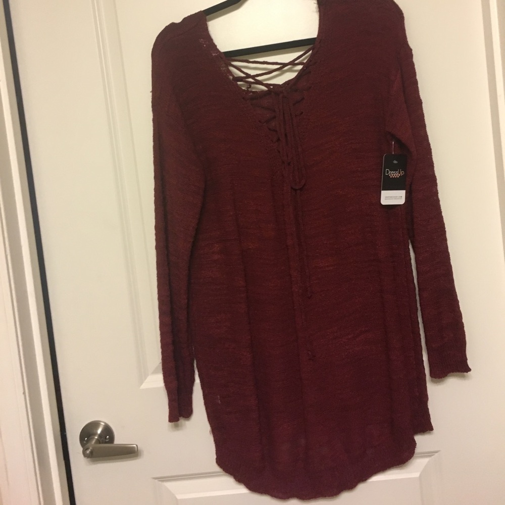 Maroon Sweater - Picture 2 of 3
