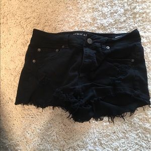 American eagle black cut offs