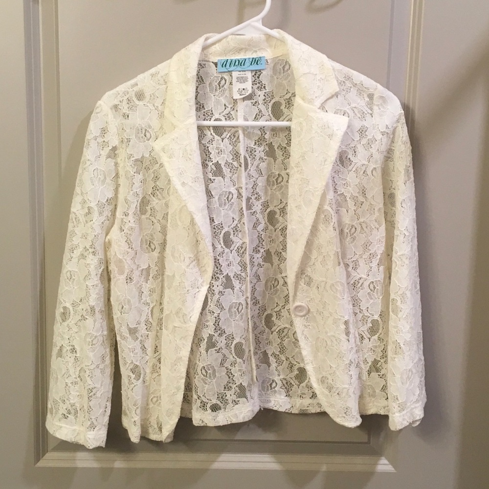 White lace jacket