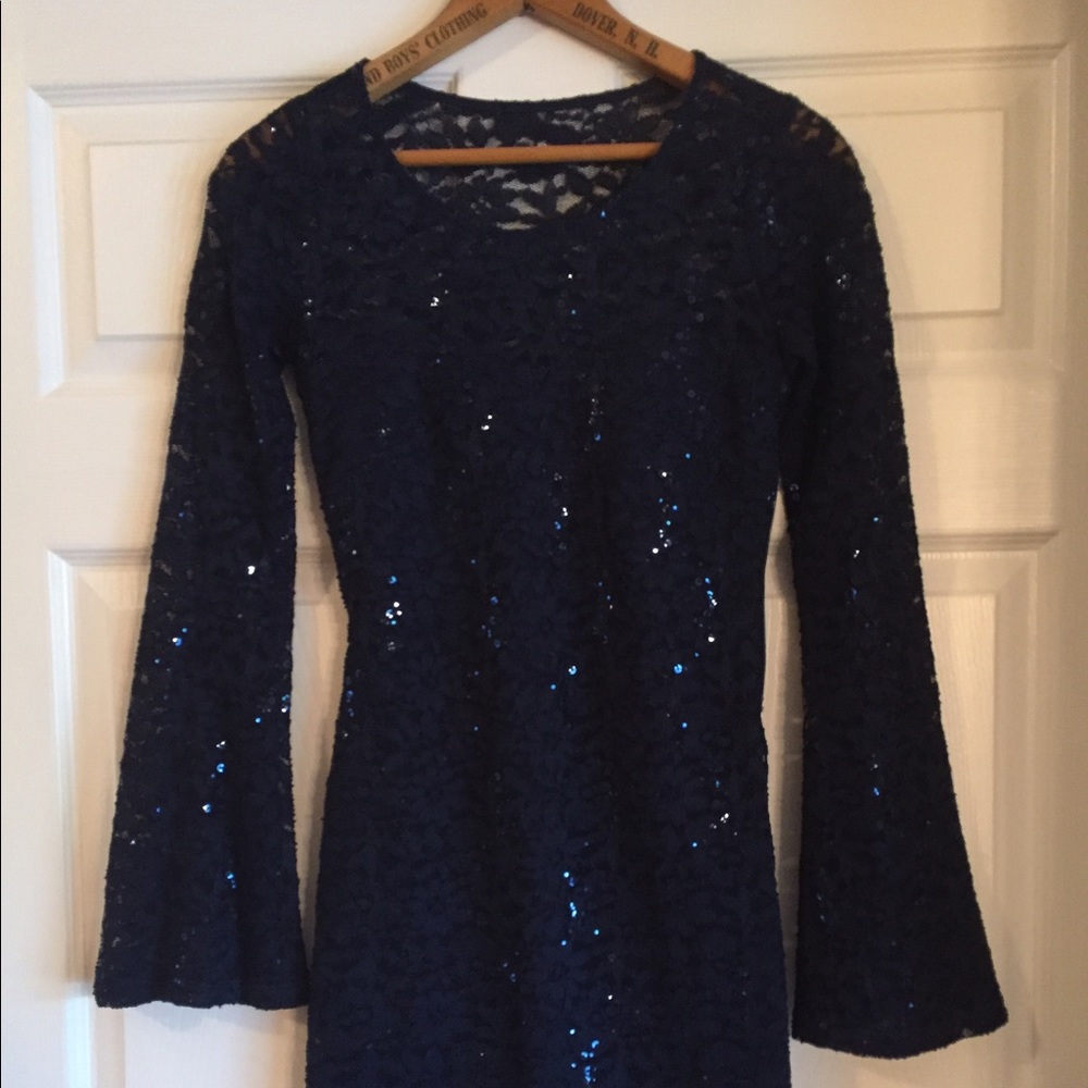 My Michelle navy sequin mini