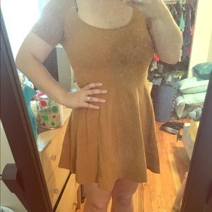 Mustard skater dress