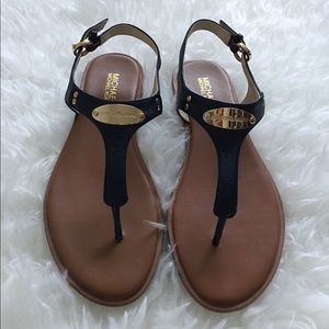 Michael Kors plate thong sandal