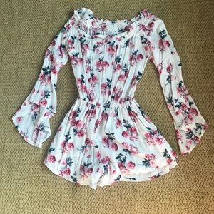 Flowered Abercrombie and Fitch Romper