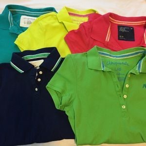 Bundle of juniors polo shirts M/L