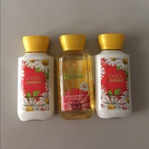 LOT Bath and Body Works Love and Sunshine