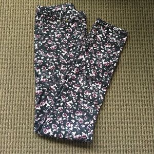 H and M Floral Print Jeggings