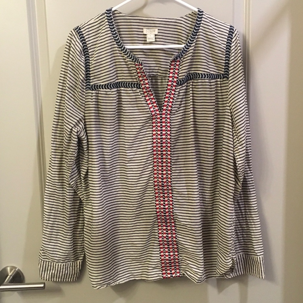 J. Crew Linen Blouse