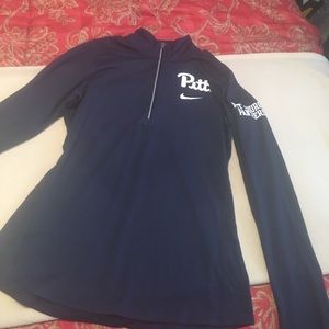 University of Pittsburgh pitt Nike fit quarter zip