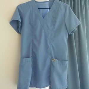 Grey's Anatomy Scrub Top Blue XS