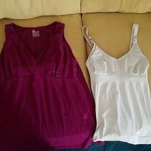 1.white nursing tanks
