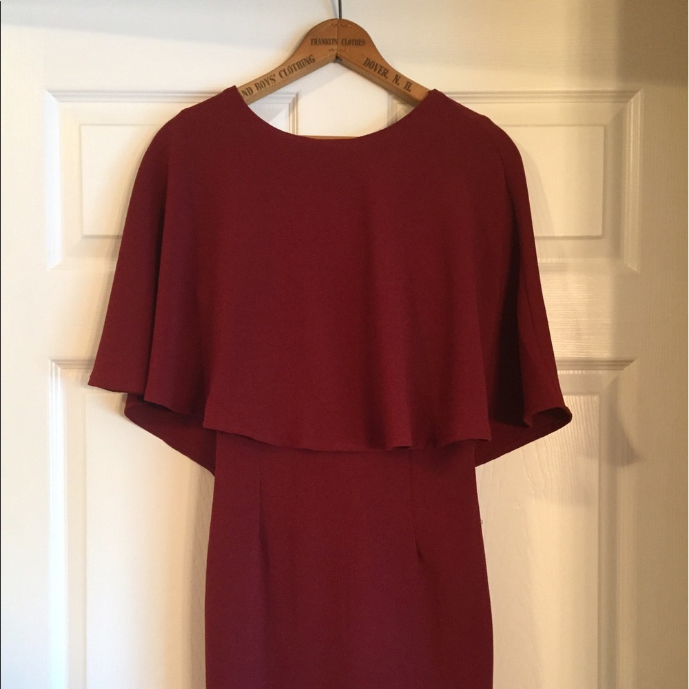 Lulu's cranberry backless mini