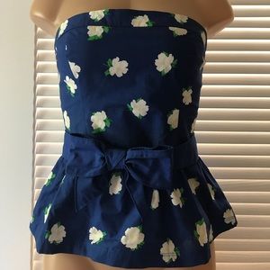 A&F floral tube top 💙