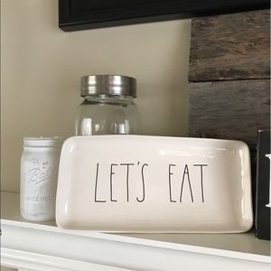 Rae Dunn LET'S EAT platter