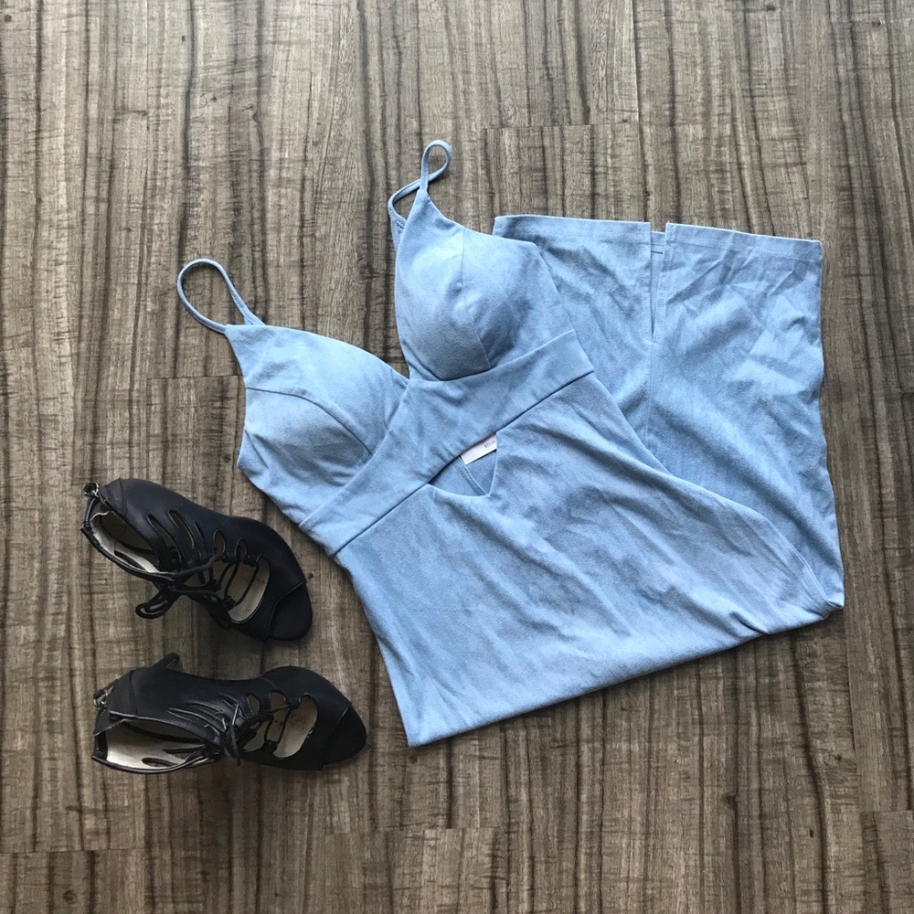 Charlotte Russe bodycon suede dress