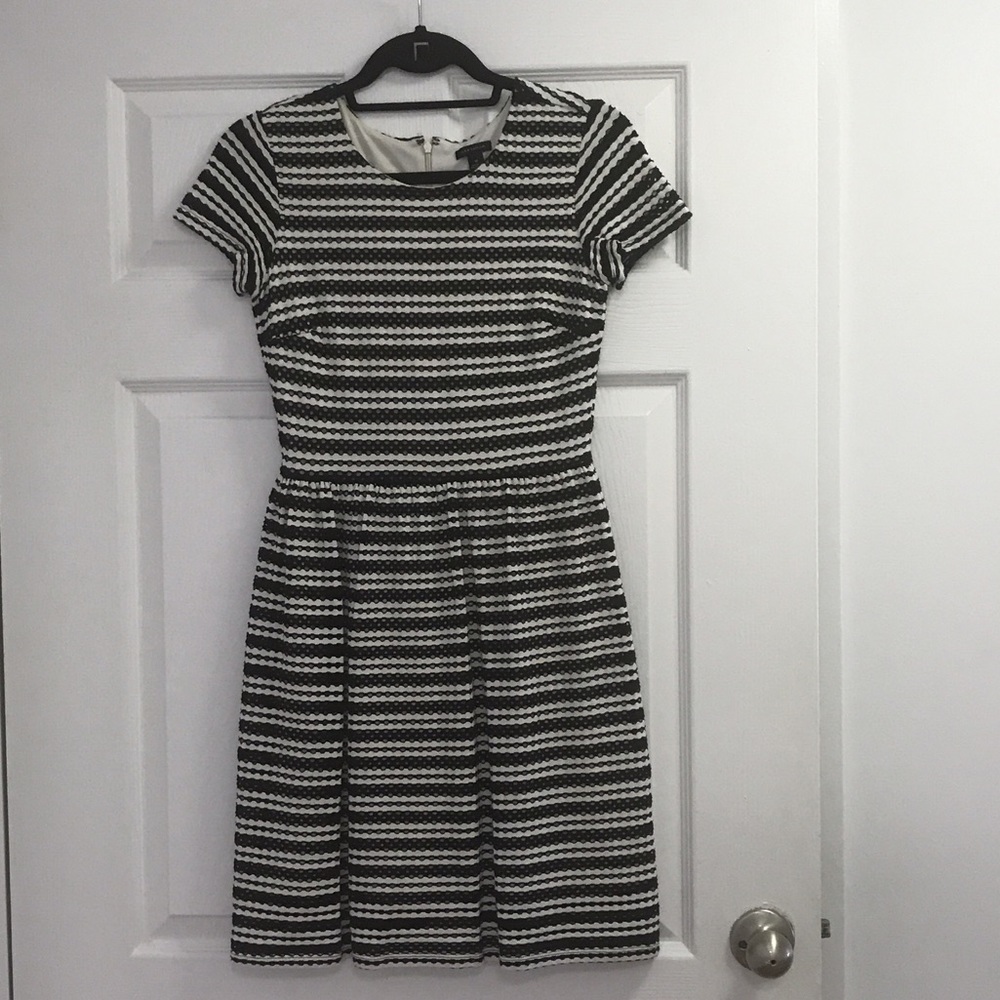 Ann Taylor Black and White Dress