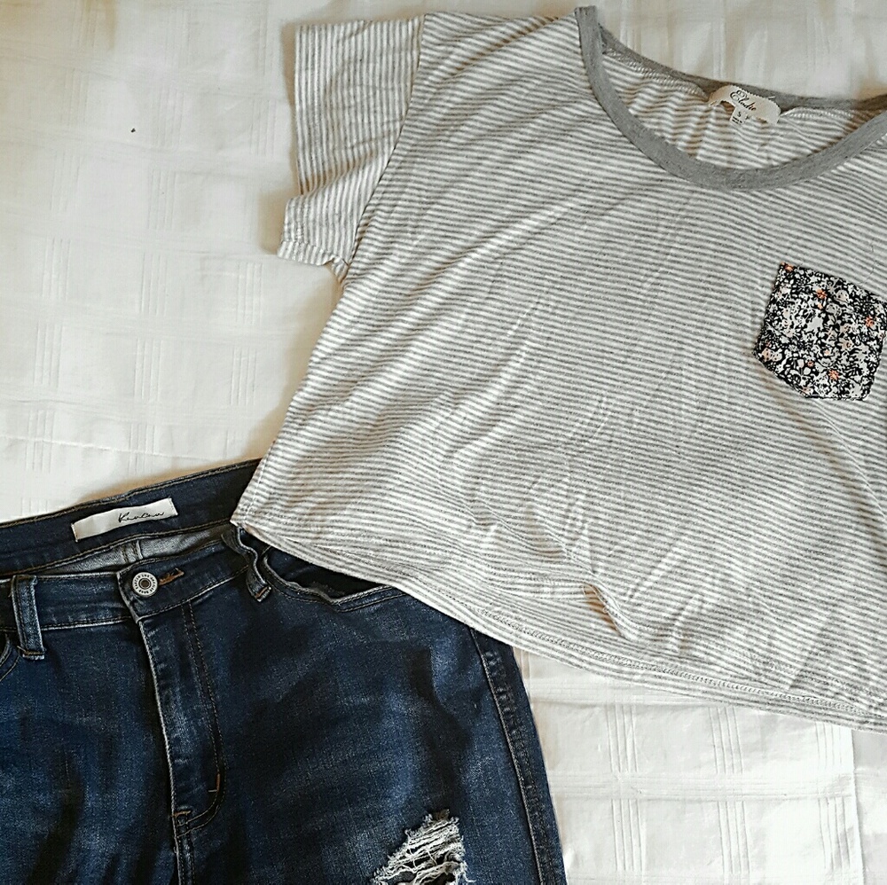 Striped Crop Top