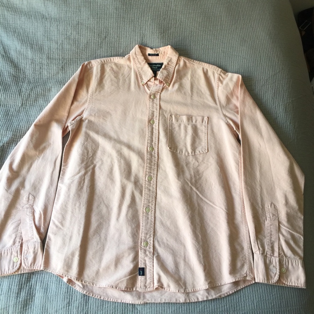 Classic light salmon Abercrombie button-down
