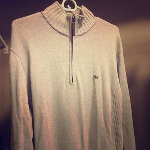 Lacoste men's pullover sweater with zipper