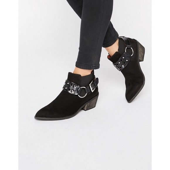 Asos Shoes - ASOS London Rebel Western Ankle Boots