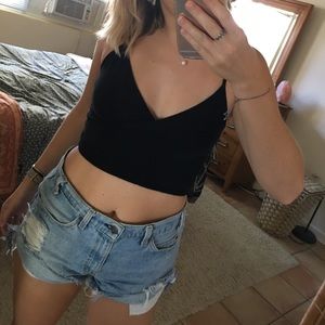 Black Crop Top